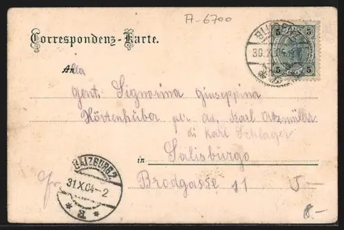 AK Bludenz, Ortspartie der Stadt