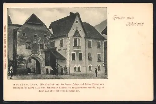 AK Bludenz, Das obere Thor mit Badhaus