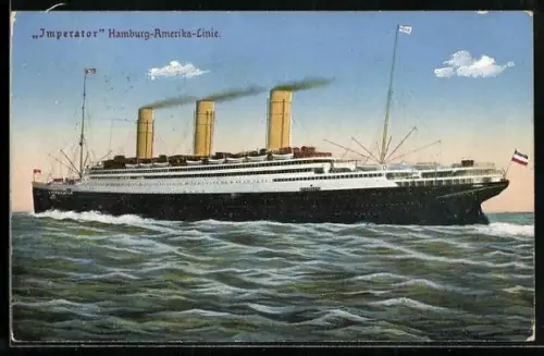AK Passagierschiff Imperator der Hamburg-Amerika Linie