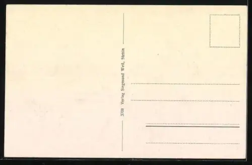 AK Bäderdampfer Rugard im Hafen von Stettin, Passagierschiff