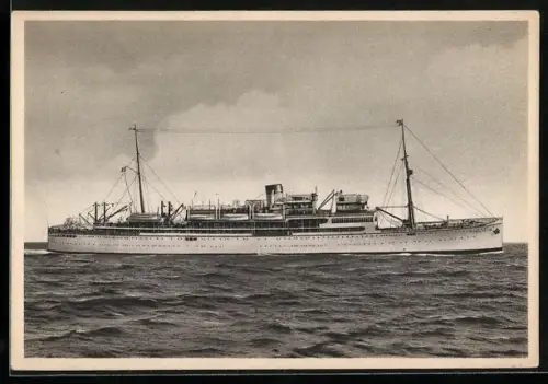 AK Passagierschiff Virgilio in voller Fahrt, Italia Società di Navigazione