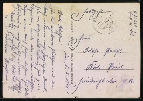 Künstler-AK Der Heldenkampf des Zerstörerverbandes unter Kommodore Kapitän z. S. Bonte 13.4.1940 vor Narvik