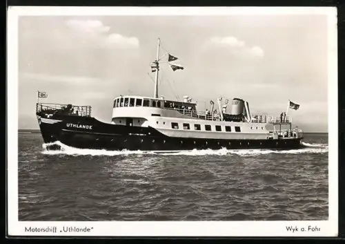 AK Wyk auf Föhr, Motorschiff Uthlande, Passagierschiff