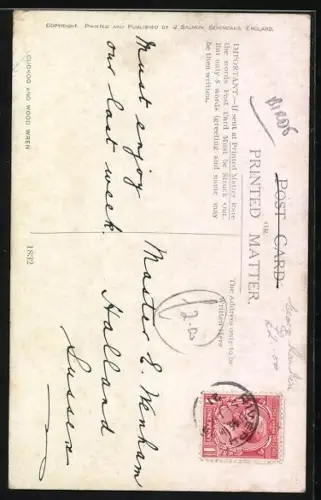 Künstler-AK Cuckoo and Wood Wren, Kuckuck auf einem Ast