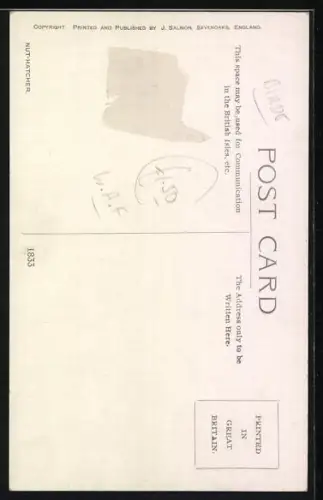 Künstler-AK Nut-Hatcher, Kleiber-Paar an der Baumhöhle