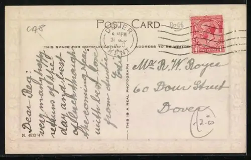 AK Yorkshire Terrier mit einem Gefährten im Freien