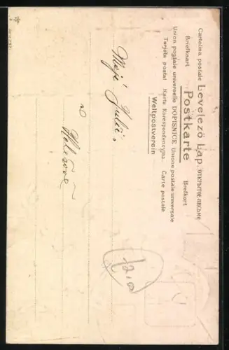 AK Weisse Ratten und Rattenloch in einer Steinwand