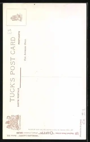 Künstler-AK Hamish: The best laid schemes O`Mice an`Men gang aft a-gley Burns