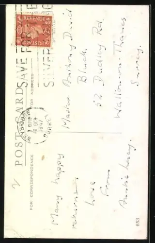 Künstler-AK Agnes Richardson: Glückwunsch zum 1. Geburtstag, Baby mit grosser 1