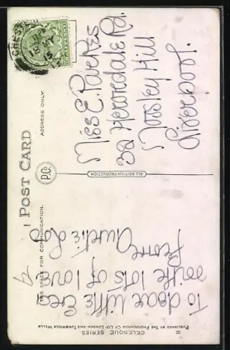 Künstler-AK Agnes Richardson: Kinder ärgern eine Gans