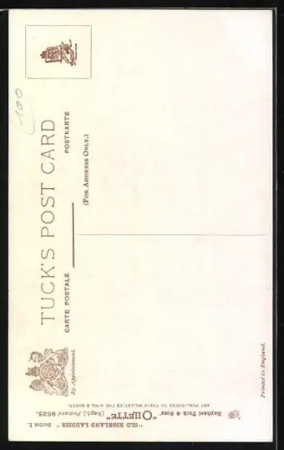 Künstler-AK Hamish: Älteres schottisches Paar an seiner Gartenhecke