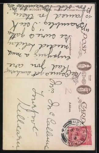 Künstler-AK Fred Spurgin: Zuckerwürfel mit Spruch, When I think how sweet you are...