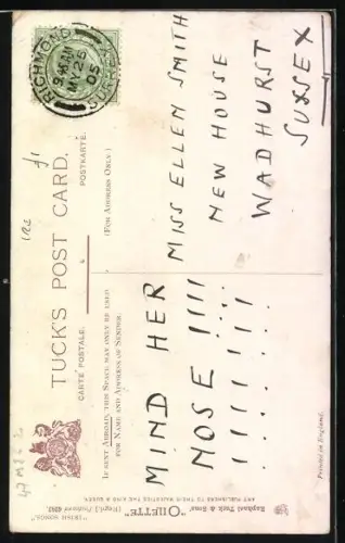 Künstler-AK sign. Hamish: Oh Mother, he's going away, weinendes Mädchen