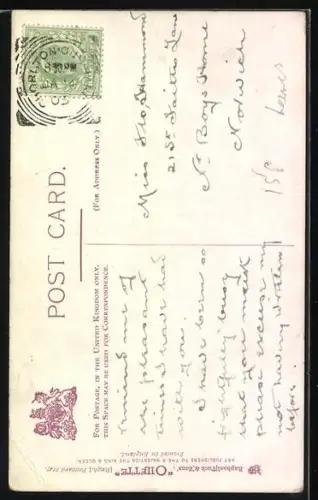 Künstler-AK Hamish: Schottischer Junge ruft einem Mädchen hinterher