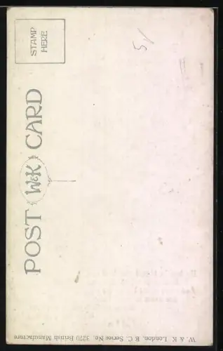 Künstler-AK Tom Peddie: Dame denkt an ihren Mann im Krieg