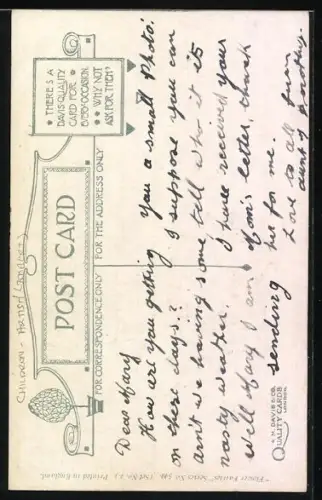 Künstler-AK H. G. C. Marsh-Lambert: Schüchternes Mädchen im Vergissmeinnicht-Kleid