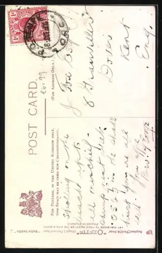 Künstler-AK Hamish: Kleiner Matrose und Mädchen am Strand