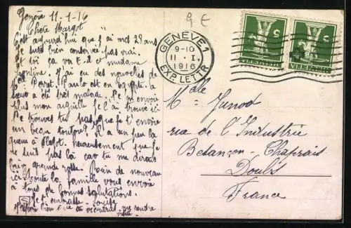 AK Kleiner Hund mit Biene auf dem Schwanz