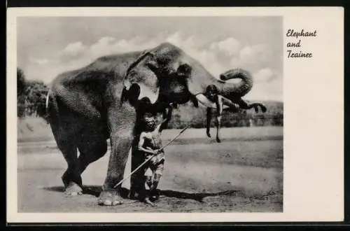 AK Elephant and Trainer