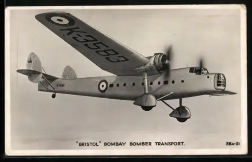 AK Bristol, Bombay Bomber Transport, Aeroplane, Flugzeug