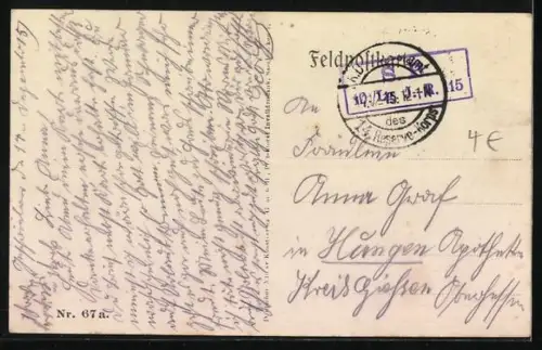 AK Longwy-Oberstadt, Teilansicht in Trümmern