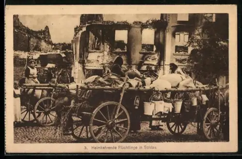 AK Soldau, heimkehrende Flüchtlinge