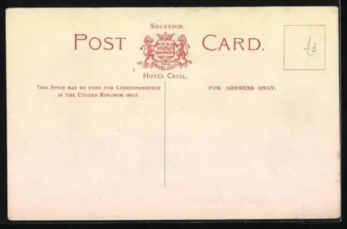 AK London, The Hotel Cecil, Drawing room