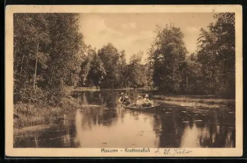 AK Kruttinnafluss, Idyll mit Ruderboot
