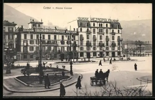 AK Como, Piazza Cavour, Hotel d`Italie & d`Angleterre