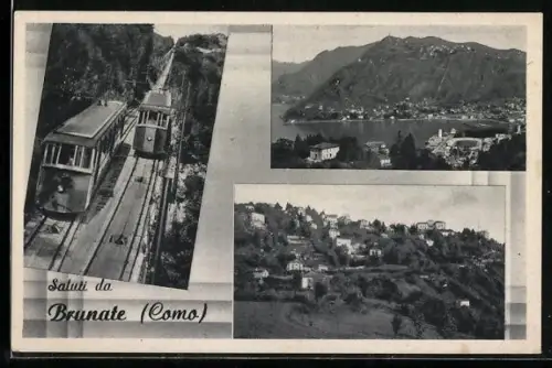 AK Brunate /Como, Bahn Como-Brunate, Ortsansichten