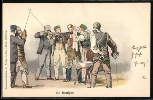 AK Ein Blutiger, verwundeter Student