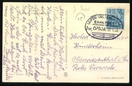 AK Leipzig, Zoo, Eingang mit Kongresshalle