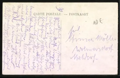 AK Hundegespann eines Milchwagens