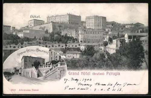 AK Perugia, Grand Hotel, Brufani, Panorama