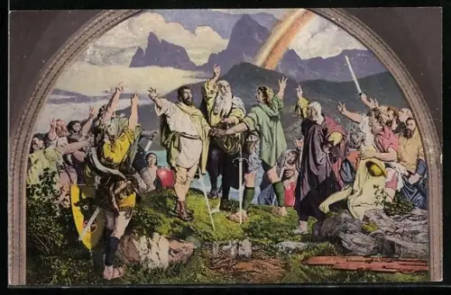 AK Wilhelm Tell, der Rütlischwur