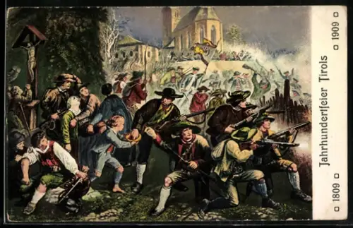 AK Andreas Hofer mit Verbündeten im Kampf