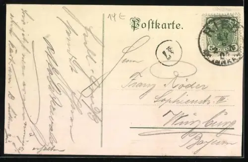 AK Robert Hamerling Lebendig in deutschen Landen kreist keinen Schlagbaum kennend, der deutsche Geist, Wappen