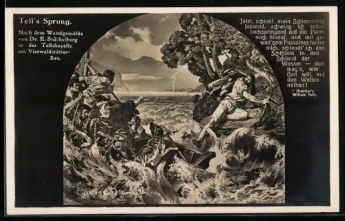 AK Wilhelm Tell, Tell's Sprung