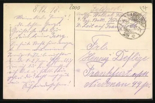 AK Hamburg, Carl Hagenbecks Tierpark, Eingang