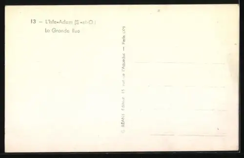AK Isle-Adam, La Grande Rue