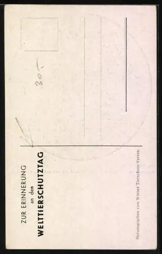 Künstler-AK Isa Jechl: Hund der Fürstin Hanna von Liechtenstein