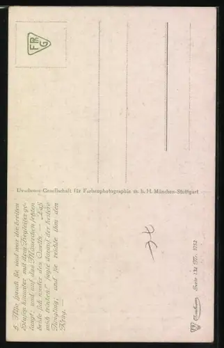 AK Wolfgang von Goethe, Hermann und Dorothea, Szene am Wasserbrunnen