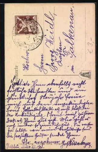 Künstler-AK Ernst Kutzer: Ein Paar gibt sich die Hand, um geben von Nonnen und einem Mönch, Das Leben siegt