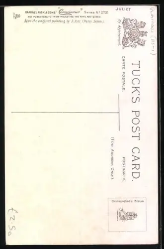 Künstler-AK Angelo Asti: Junges Mädchen mit tiefem Dekolleté