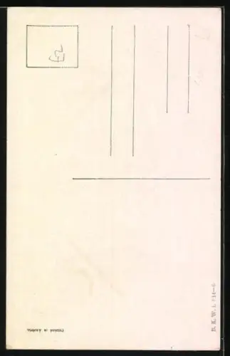 Künstler-AK Karl Feiertag: Mädchen mit Haube und Blumenvase