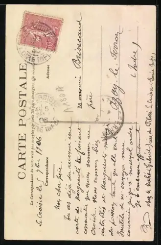 AK Le Croisic /L.-Inf., Le Phare de la Jetée, Leuchtturm