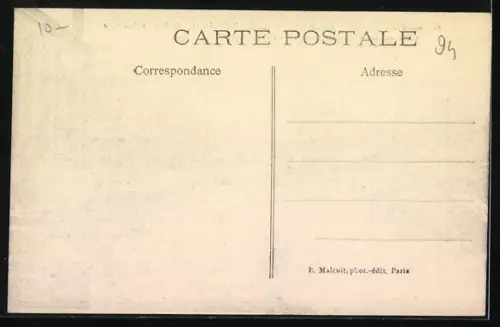 AK Maisons-Alfort, Inondations de Janvier 1910, La rue du Parc submergée