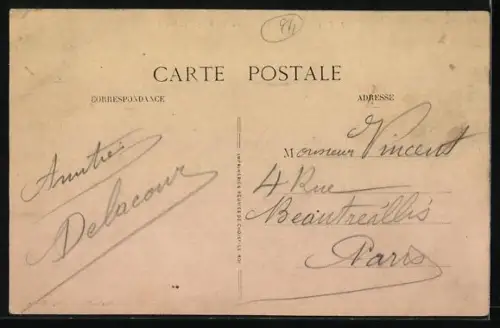 AK Vitry-sur-Seine, Château de Vitry, Inondations 1910