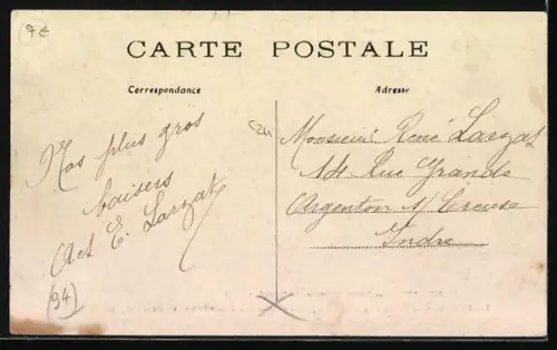 AK Ivry, inondations 1910, le president fallieres