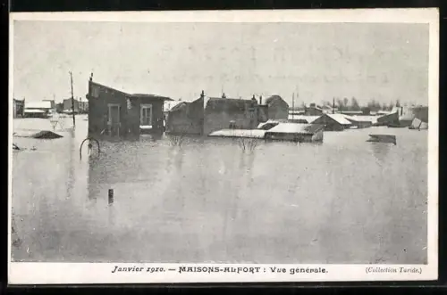 AK Maisons-Alfort, Vue générale en Janvier 1910